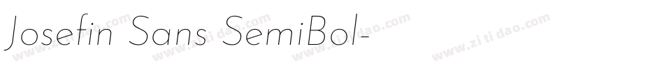 Josefin Sans SemiBol字体转换